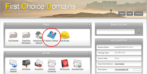 Backing Up Wordpress Websites : step 1 