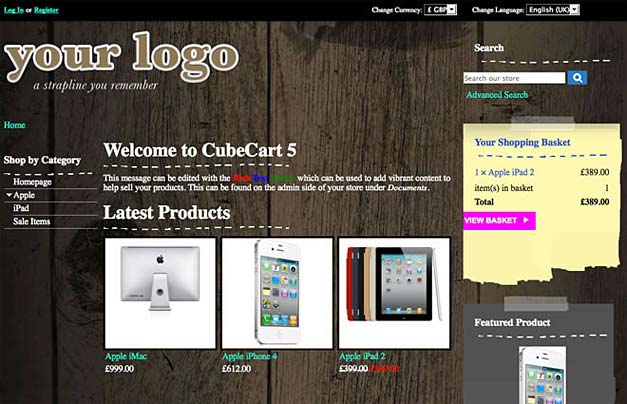 Cube Cart Ecommerce