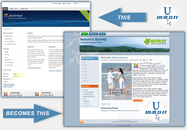 Customise your own Joomla Templates