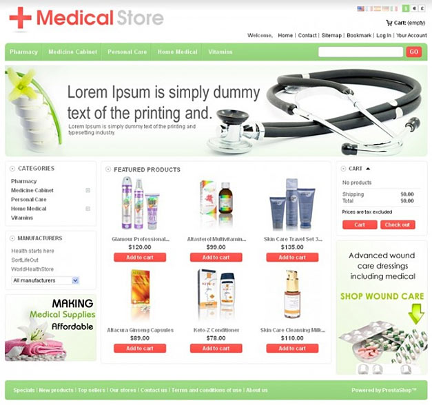 Zen Cart Shopping Portal Example