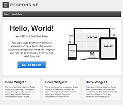 Responsive wordpress website example : high speed